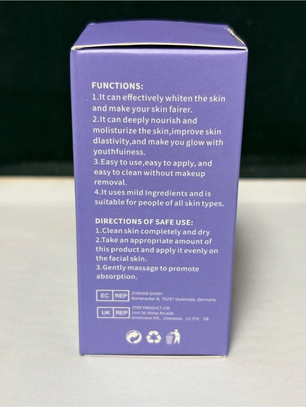 CHILLAB Airy White Tone Up Cream SPF40 PA+++ Skin Brightening Cream Control 30g